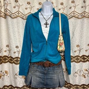 Juicy Couture Blue Zip-Up Jacket